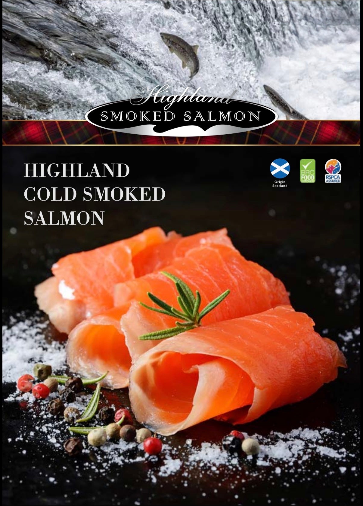 Scottish Highland Cold Smoked Organic Salmon (160g)